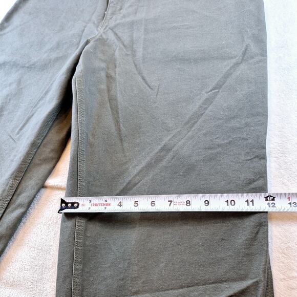 NWT Carhartt B11 MOS Washed Duck Work Dungaree Green Pants Loose Fit Men's 40x32 - Picture 6 of 11